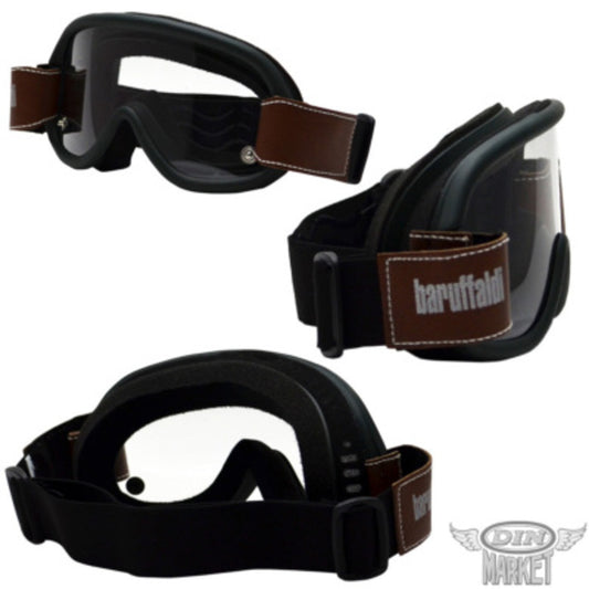 バイク用品 DIN MARKET ディンマーケット オートバイ用ゴーグル baruffaldi SPEED4 Green Wood(3レンズ) ヘルメット メガネ