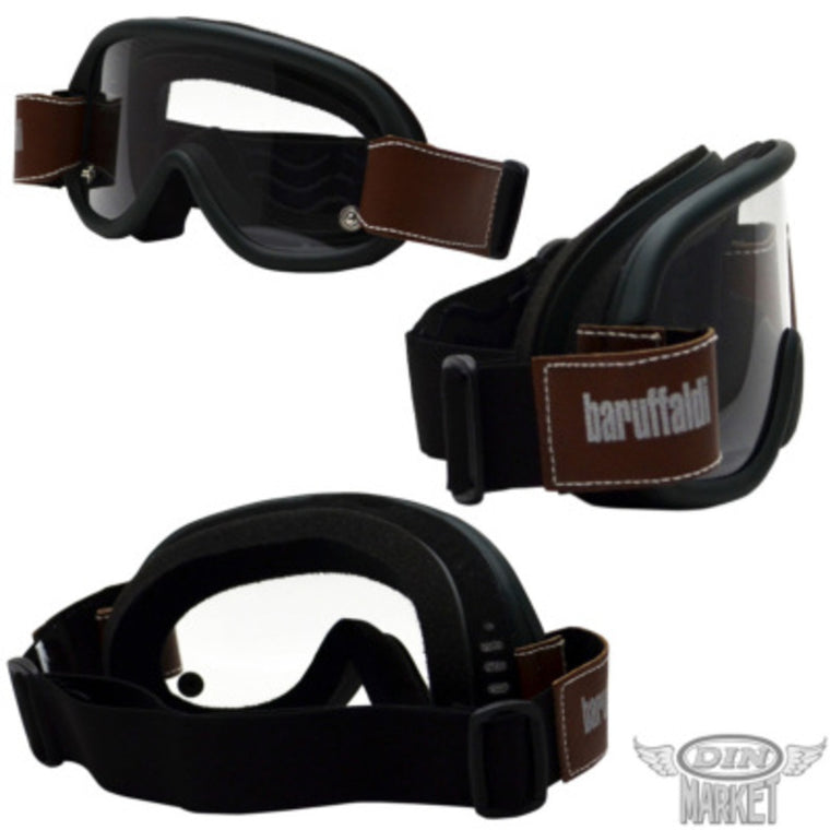 バイク用品 DIN MARKET ディンマーケット オートバイ用ゴーグル baruffaldi SPEED4 Green Wood(3レンズ) ヘルメット メガネ