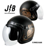 RIDEZ｜バイク用ジェットヘルメット｜JB HELMET FLYWHEEL