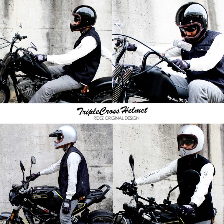 RIDEZ｜バイク用フルフェイスヘルメット｜TRIPLE CROSS