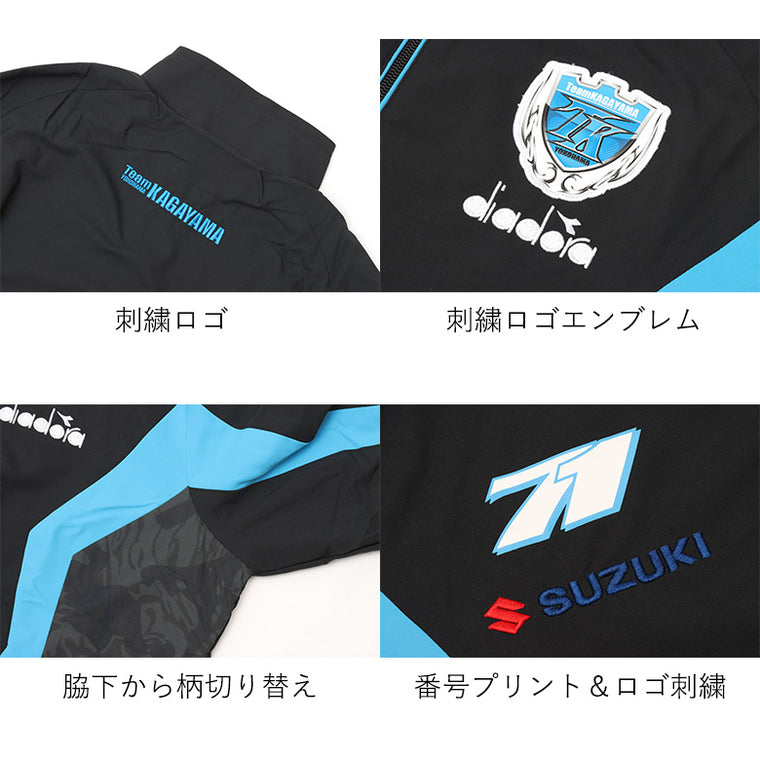 【diadora】diadora　ディアドラ チームKAGAYAMA アパレル TKレプリカウインドジャケット DTK1112 DTK1112