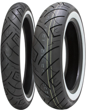 【同梱不可】【シンコータイヤタイヤ】【SHINKO TIRE】【バイク用】バイクタイヤ American フロント SR777WW　ホワイトウォール 100/90-19 61H (1090 7773)