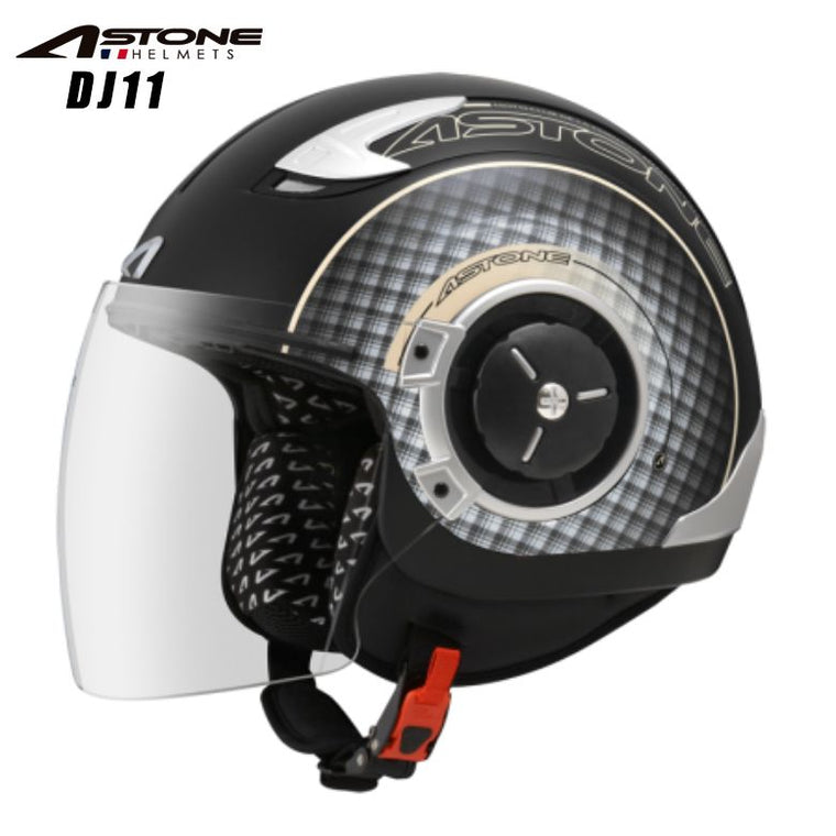 ASTONE ジェットヘルメット DJ11 マットブラック SS11 IVORY