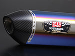 【ヨシムラ】【YOSHIMURA】【YAMAHA】【MT-09/MT-09ABS(’14)】機械曲 R-77S サイクロン カーボンモデルモデルエンド EXPORT SPEC 政府認証 STBC （チタンブルーカバー/カーボンモデルモデルエンドタイプ）【110-380-5180B】