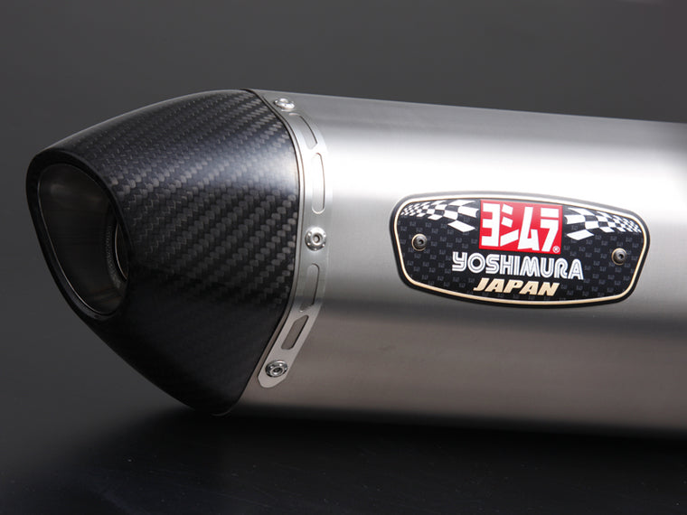 【ヨシムラ】【YOSHIMURA】【KAWASAKI】 【Ninja250/ABS（13-15）、Z250（13-）】Slip-On R-77S サイクロン カーボンモデルモデルエンド EXPORT SPEC 政府認証  STC（チタンカバー/カーボンモデルモデルエンドタイプ）【110-227-5W80】
