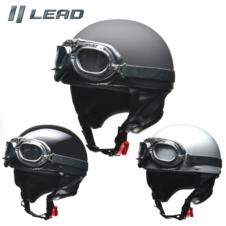 【LEAD MOTORCYCLE GEAR】ハーフヘルメット【CROSS CR-750】