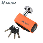 バイク用品 LEAD MOTORCYCLE GEAR リード工業 パッドロック LZ-802A 盗難防止 セキュリティ 安全性 頑丈   オレンジ