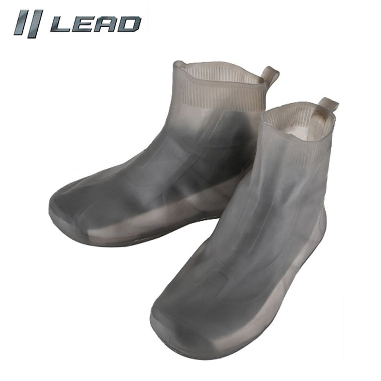 バイク用品 LEAD MOTORCYCLE GEAR リード工業 ストレッチシューズカバー RW-055A レインアイテム 防水性 軽量 コンパクト 伸縮性 防寒対策 グレー