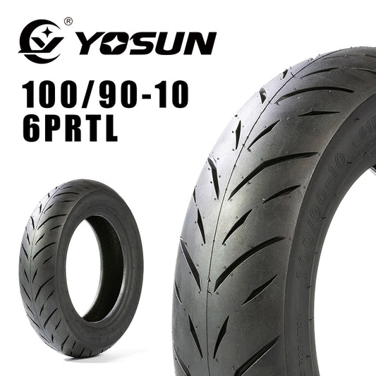 バイク用タイヤ YOSUN 100/90-10 6PRTL CY358 4580865251046 ヨースンタイヤ スクータータイヤ