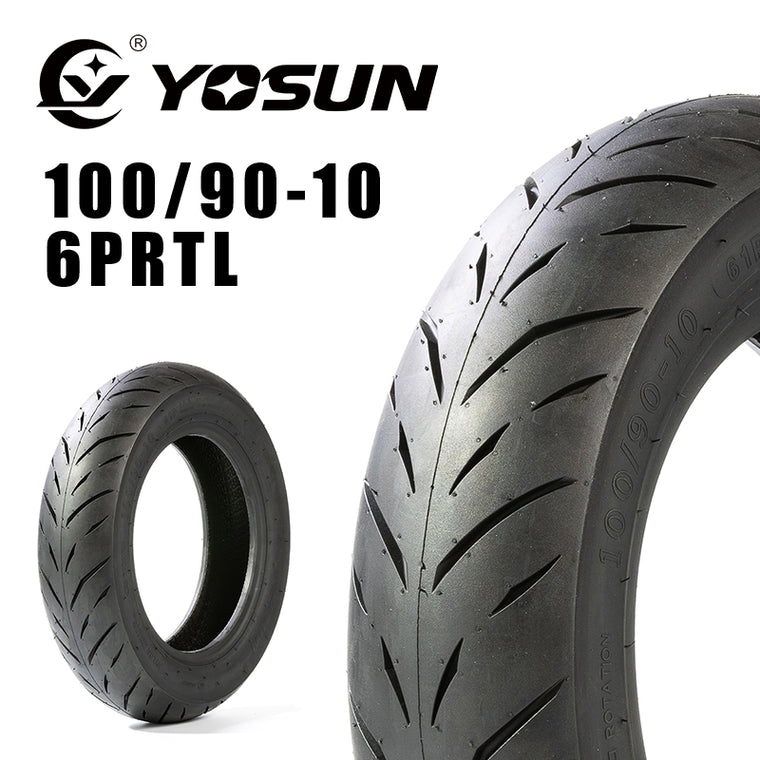 バイク用タイヤ YOSUN 100/90-10 6PRTL CY358 4580865251046 ヨースンタイヤ スクータータイヤ