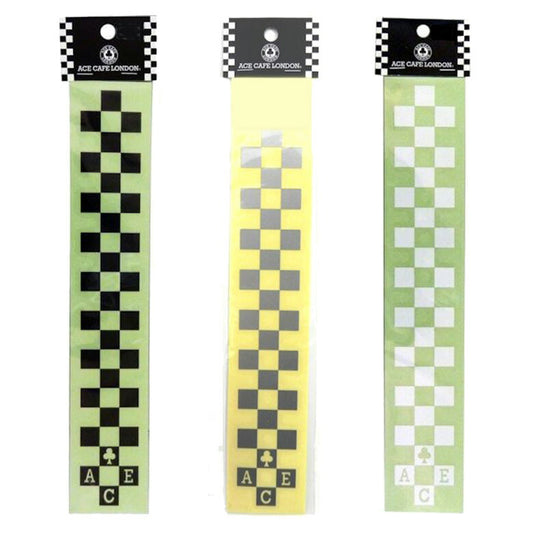 ACE CAFE LONDON デカール ステッカー チェッカーライン ACE-N008DE