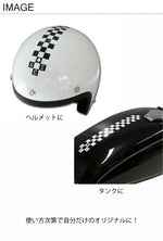 ACE CAFE LONDON デカール ステッカー チェッカーライン ACE-N008DE