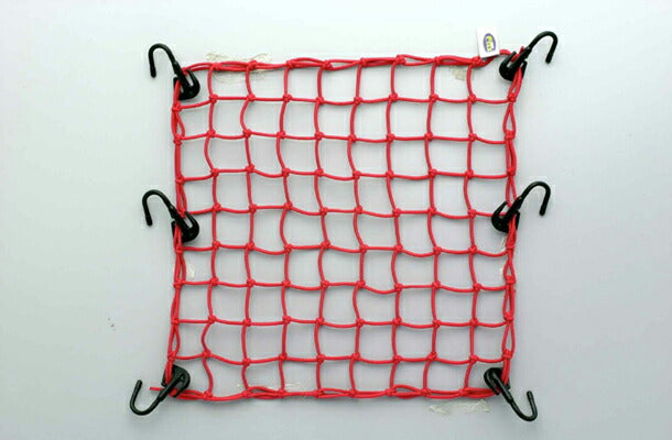 モトフィズ MOTOFIZZ ツーリングネットV RED ＃L 40X40mm カタログ品番：P034-1020 メーカー品番：MF-4564