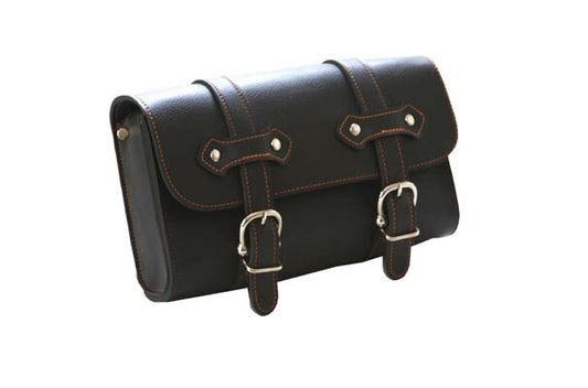 モトフィズ MOTOFIZZ アメリカンツールバッグ4 ゴウヒBLK ORGステッチ カタログ品番：P028-0940 メーカー品番：MFA-16