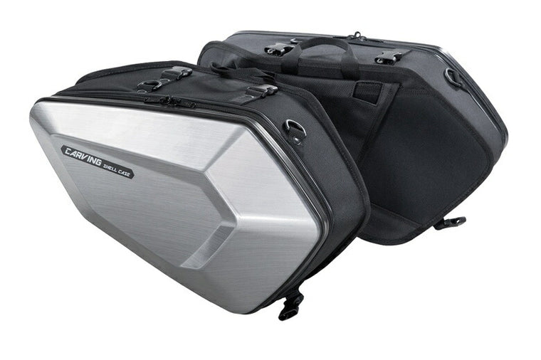 モトフィズ MOTOFIZZ カービングシェルケース ヘアラインシルバー カタログ品番：P102-4552 メーカー品番：MFK-273