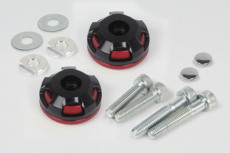 スペシャルパーツタケガワ｜SP武川 2ピースバーエンド （RED／BLK） PCX／GROM／CROSS CUB等｜06-01-0392