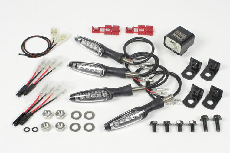 スペシャルパーツタケガワ｜SP武川 ストリームラインLEDウインカーキット モンキー（12V・FI）／Ape50（FI）・100バッテリーレス車除く｜05-08-0426