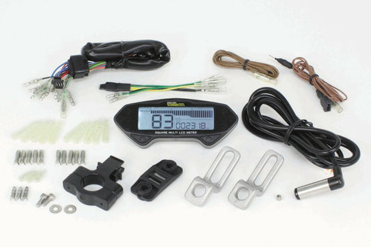 スペシャルパーツタケガワ｜SP武川 スクエアLCD メーター 汎用12V｜05-05-0037