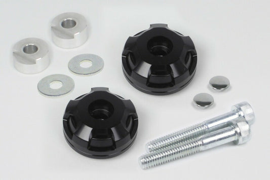 スペシャルパーツタケガワ｜SP武川 2ピースバーエンド（ブラック／ブラック） スーパーカブ50／110（AA04・09／JA07・10・44）｜06-01-0413