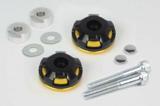 スペシャルパーツタケガワ｜SP武川 2ピースバーエンドゴールド／ブラック スーパーカブ50／110（AA04・09／JA07・10・44）｜06-01-0418