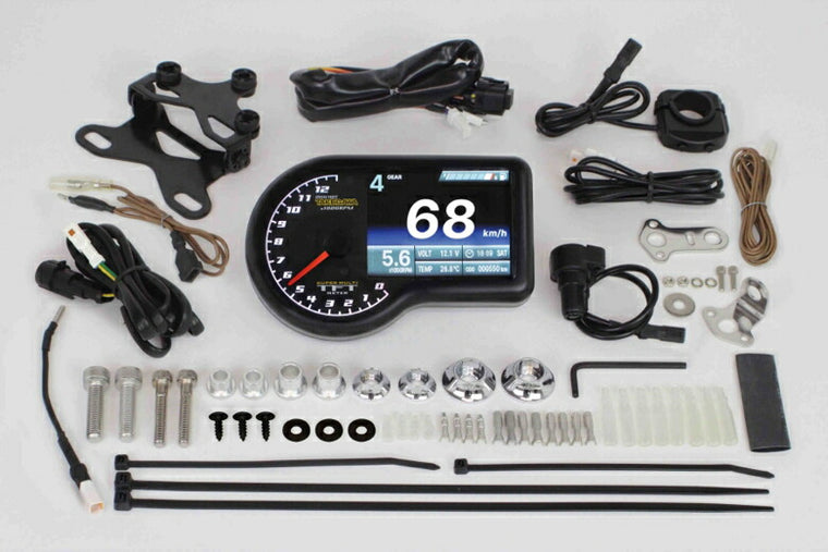 スペシャルパーツタケガワ｜SP武川 スーパーマルチTFTメーター（H1ステー付 汎用12Vバッテリー車／ケーブル式｜05-05-0060