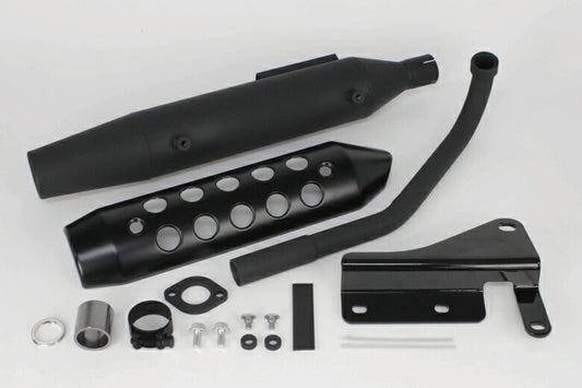 スペシャルパーツタケガワ｜SP武川 SSSマフラー（ブラックプロテクター） C125（2BJ-JA48／2BJ-JA58）｜04-02-0351