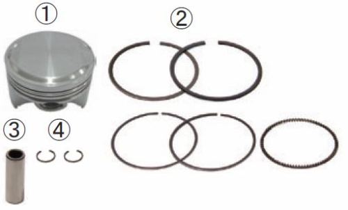 スペシャルパーツタケガワ｜SP武川 PISTON KIT モンキーFI R-Stage Bore＆strokeUp106cc｜01-02-0172