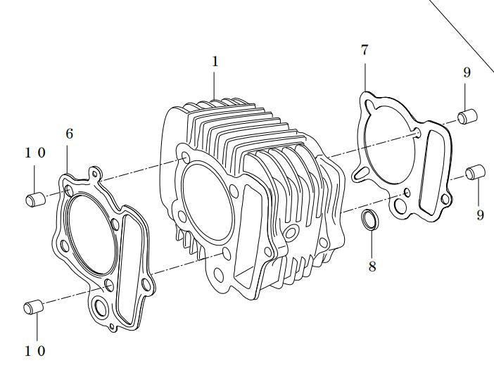 スペシャルパーツタケガワ｜SP武川 CYLINDER KIT （4SM／123cc） エンジンコンプリート専用（SuperHead 4-Valve ＋R）｜01-04-8305