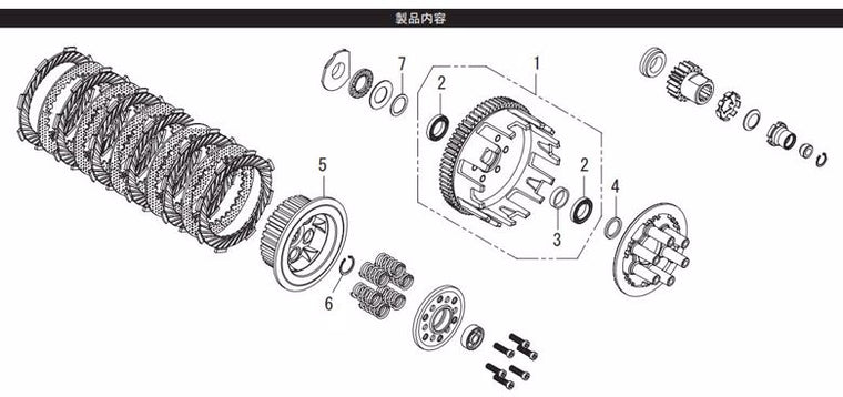 スペシャルパーツタケガワ｜SP武川 クラッチ変換キット （スペシャルクラッチTYPE-R用）｜02-01-0148