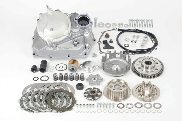 スペシャルパーツタケガワ｜SP武川 スペシャルクラッチキットTYPE-R （WET／スリッパー／ワイヤー式）モンキー125（SPLクラッチ専用クロスミッション／シルバー塗装）｜02-01-0278