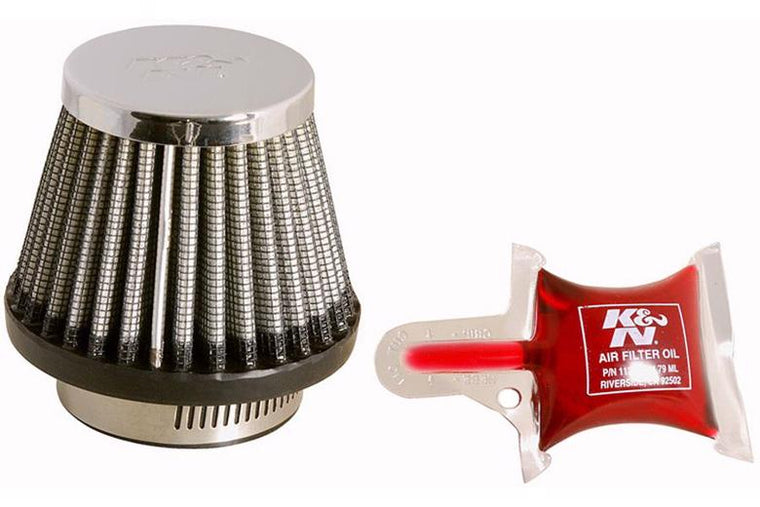 K&N ケーアンドエヌ ラウンドテーパー クローム φ43(51:76X60) カタログ品番：RC-2490 メーカー品番：RC-2490