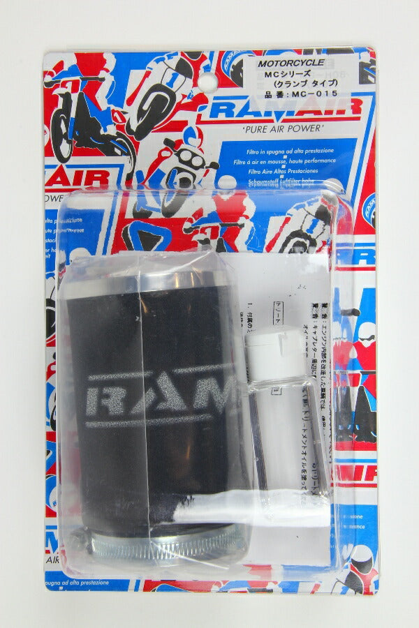 RAM AIR エアフィルター MCタイプ 1ケ SR400／500／TW200 《ラムエア MC-015》◇Cr◇プロト品番P002-2610メーカー品番MC-015