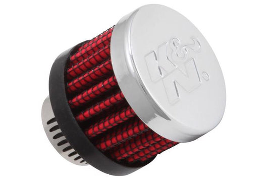 K&N ケーアンドエヌ ブリーザー クローム φ14(35X29) メス カタログ品番：62-2480 メーカー品番：62-2480