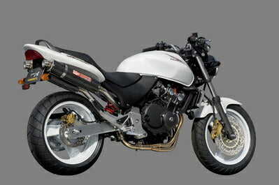 ヤマモトレーシング ヤマモト.R ステン4-1-2カーボンサイレンサー キャタツキ HORNET250 カタログ品番：P026-3893 メーカー品番：10253-82SCC