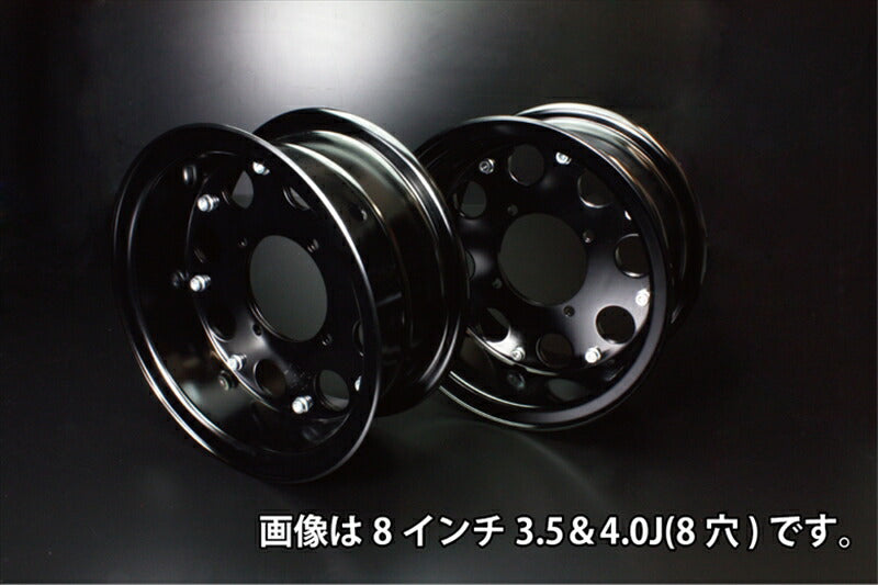 ジークラフト G-クラフト 8インチ2.75Jホイール 8穴 1輪分 ブラック