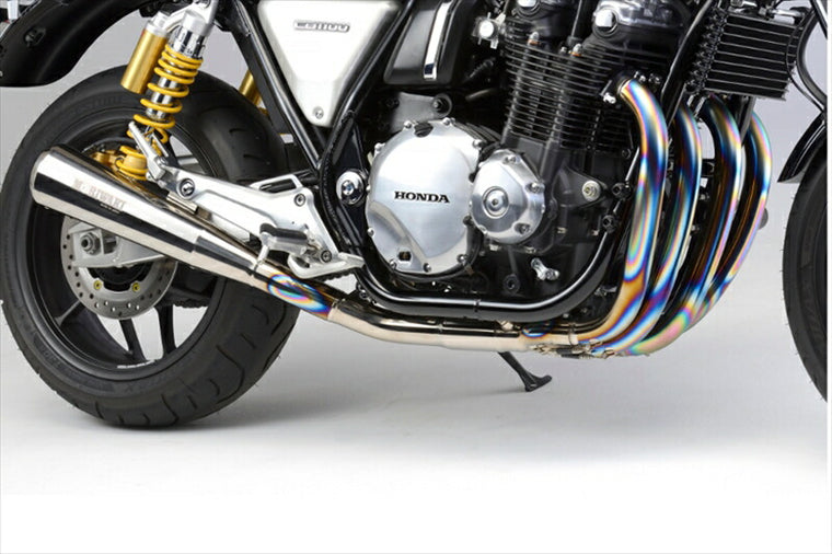 マフラー  モリワキエンジニアリング モリワキ Ti-フルEX MEGAPHONE 2本出し CB1100 19-、CB1100EX RS 17- 01810-H21P2-00 4527350146333 取寄品