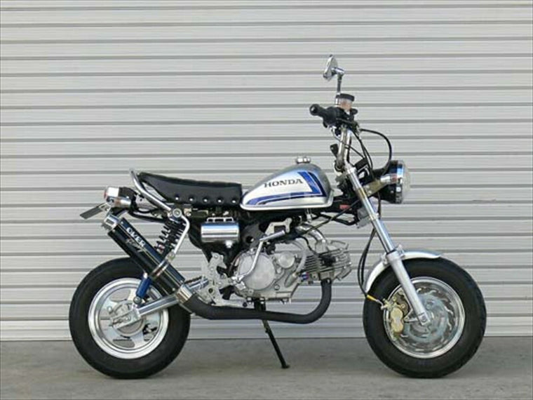 マフラー  オーヴァーレーシング OVER RACING-DOWN BLK CUSTOM MONKEY 13-01-17BC 4539770102431 取寄品