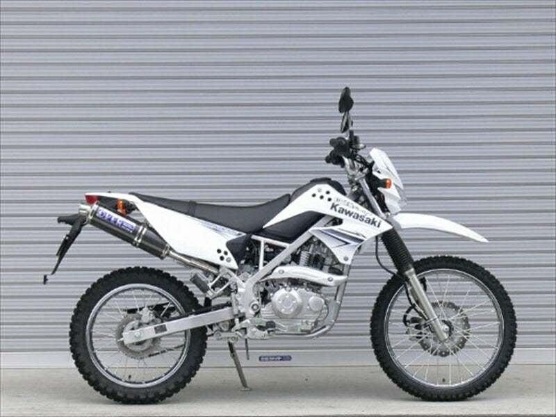 マフラー  オーヴァーレーシング OVER ステンカーボン マフラー KLX125 D-TRACKER 13-701-06 4539770103926 取寄品