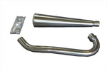 マフラー  オーヴァーレーシング OVER チタンメガホン MANXタイプ 焼無 SR400 13-40-081 4539770106644 取寄品