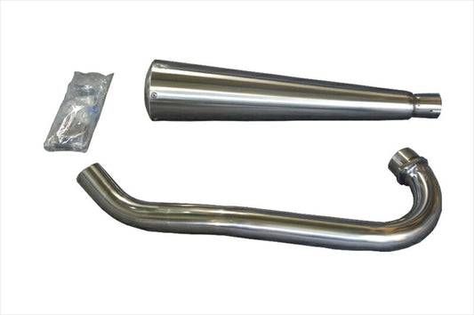 マフラー  オーヴァーレーシング OVER チタンメガホン MANXタイプ 焼無 SR400 13-40-081 4539770106644 取寄品
