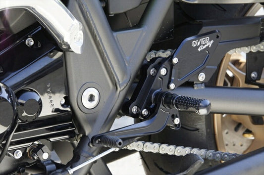ステップ  オーヴァーレーシング OVER バックステップ BLK ZRX1200 ZRX1200 DAEG 51-811-01B 4539770112928 取寄品