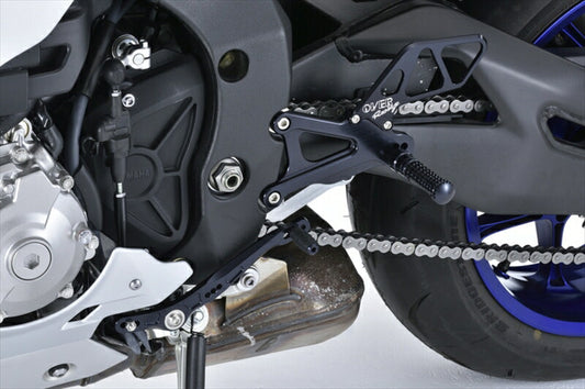 ステップ  オーヴァーレーシング OVER バックステップ 4POS BLK YZF-R1 15 51-424-01B 4539770113444 取寄品