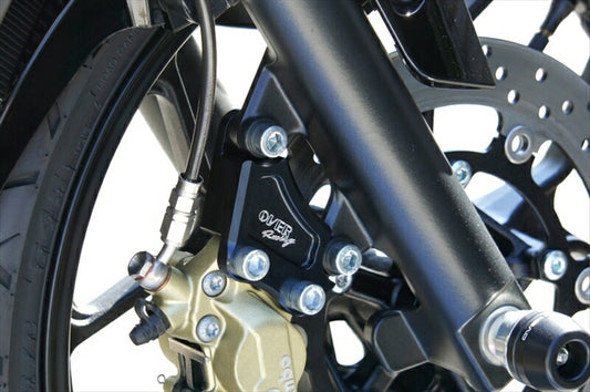 オーヴァーレーシング OVER Fキャリパーサポート ブラック ブレンボ4P 40mm YZF-R25 MT-25 83-35-11B 4539770113628 取寄品