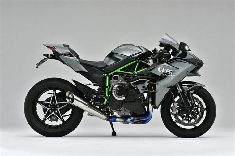 マフラー  オーヴァーレーシング OVER レーシングチタン メガホン4-2-1 NINJA H2 15 20-87-02 4539770114175 取寄品