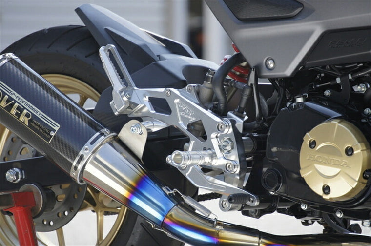 ステップ  オーヴァーレーシング OVER バックステップ 4POS タンデム付 ブラック GROM 16-17 51-221-31B 4539770117503 取寄品