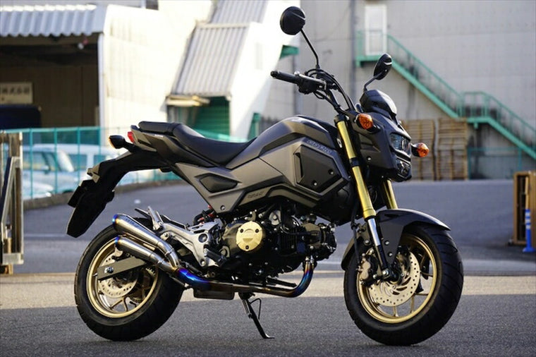 マフラー  オーヴァーレーシング OVER ツインメガホン GROM 17- 16-222-23 4539770118456 取寄品