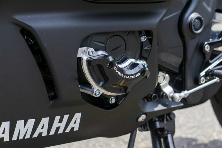 外装  オーヴァーレーシング OVER エンジンガードスライダー L YZF-R25 MT-25 59-351-01L 4539770118876 取寄品