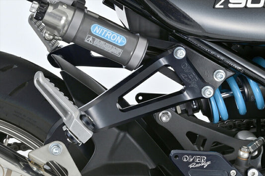ステップ  オーヴァーレーシング OVER NITRON用タンデム移設プレートBLK Z900RS 18- 90-71-00B 4539770119514 取寄品