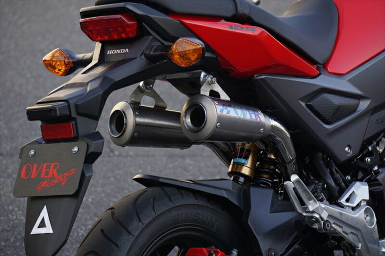 マフラー  オーヴァーレーシング OVER GP-PERFORMANCE RS TWIN UP Racing GROM 16 17- 13-222-24R 4539770119934 取寄品