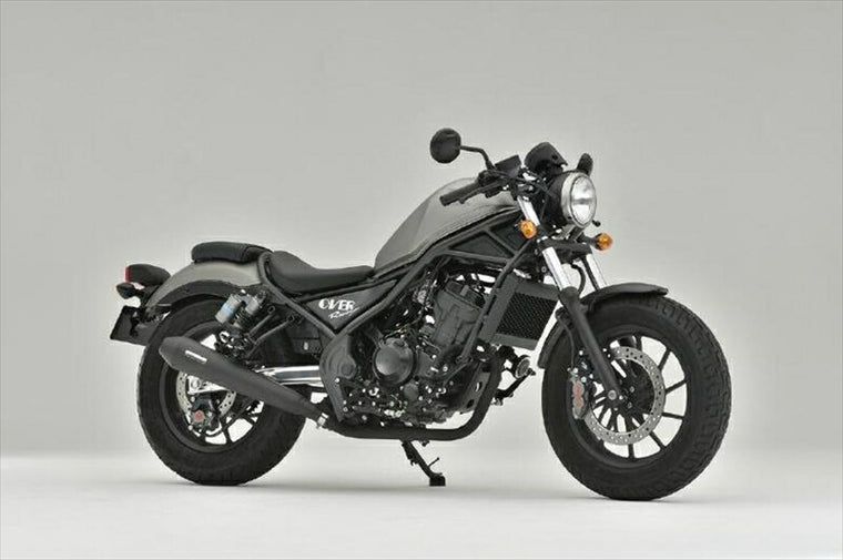 マフラー  オーヴァーレーシング OVER SSメガホン BLK サイレント スリップオン Rebel250 17-22 17-13-021 4539770120367 取寄品